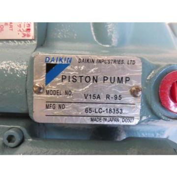 NEW DAIKIN Piston Pump V15A R-95 65-LC-18353 + Cylinder Block PV90R100 NIB