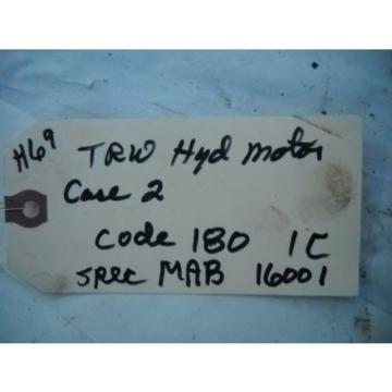 J I CASE 222 TRW ROSS GEAR DIVISION HYDRAULIC MOTOR MAB 16001 CODE 180 1C