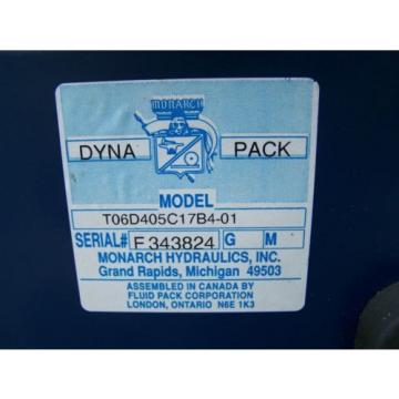 Monarch T06D405C17B4-01 Dyna-Pack 5 HP Hydraulic Unit 230/460 3PH 1500 PSI
