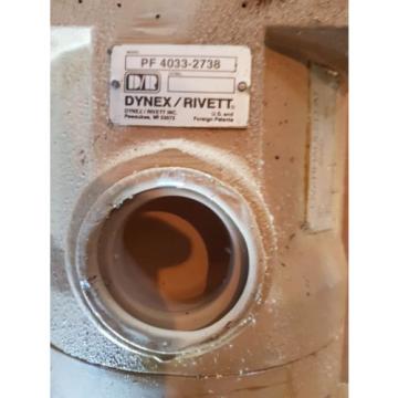 New DYNEX / RIVETT Hydraulic Piston Pump PF4033-2738 / PF 4033-2738 Mase in USA