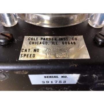 Cole Parmer MasterFlex Pump Drive 7543-12