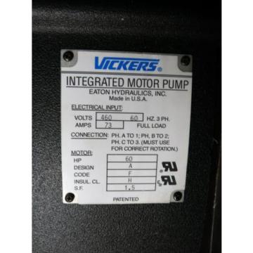 60 HP Vickers Integrated Motor Pump 35 GPM 2500 PSI Hydraulic Power Supply New