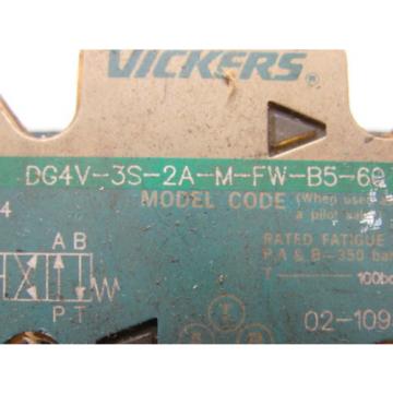 Vickers DG4V-3S-2A-M-FW-B5-60 Solenoid Operated Directional Valve 110/120V