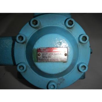 Toyo-Oki HVP-VDI-G45A2 Hydraulic Pressure Compensated Vane pump