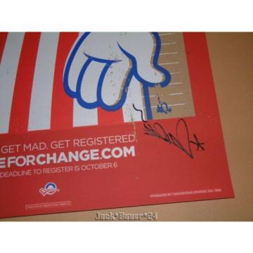 Tristan Eaton Vote For Change Barack Obama Poster Print Signed 2008 Gas Pump