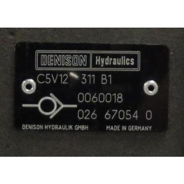 DENISON HYDRAULICS Check Valve M/N: C5V12 311 B1