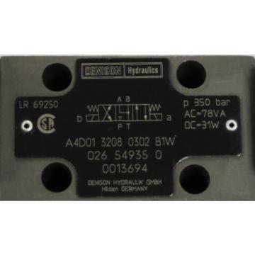 DENISON Hydraulics Directional Control Valve M/N: A4D01 3208 0302 B1W