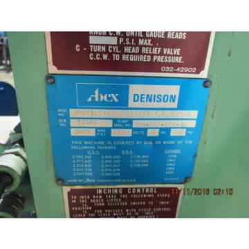 Abex-Denison Multipress Model WR023L Hydraulic C- Frame Press