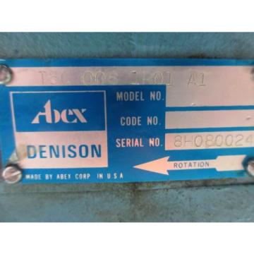 ABEX DENISON MOTOR T5C 008 1R01 A1 934-48566  T5C0081R01A1 HYDRAULIC PUMP