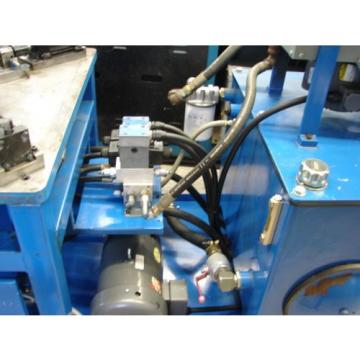 Hydraulic crimper power unit controls table racine, vickers, parker, denison,