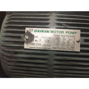 Daikin Pump V15-A1R-40 w/Motor M15A1-3-30 MI5AI-3-30 FREE SHIPPING
