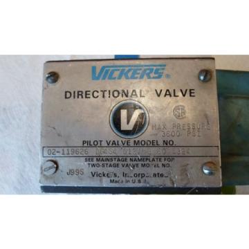 VICKERS DG4S4 012AB 60 S324 HYDRAULIC DIRECTIONAL VALVE REMANUFACTURED