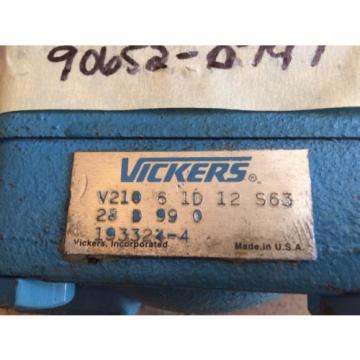 Origin VICKERS HYDRAULIC PUMP MOTOR V21061D12S63