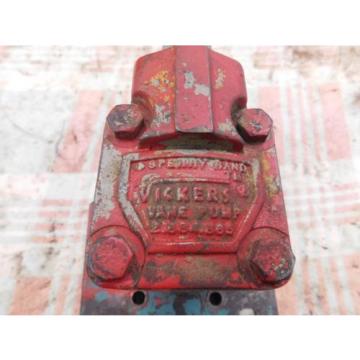 Vickers Hydraulic Vane Pump V10 1P 3P 1C 20 Working Pump  Antique Tractor