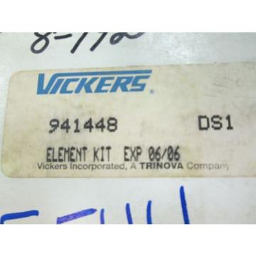 Vickers Hydraulic Filter Element #941448 #398856 NOS Lot of 2 NIB