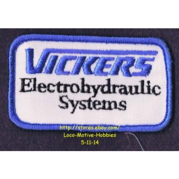 LMH PATCH Badge  VICKERS ELECTROHYDRAULIC SYSTEMS  Electro Hydraulic  EATON Logo