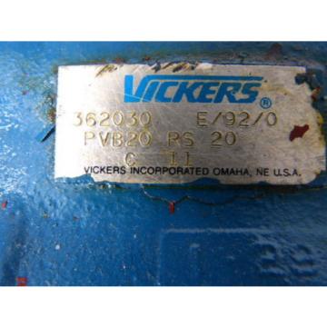 Vickers PVB20-R-C71 Hydraulic Piston Pump  USED