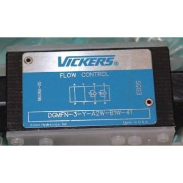 Vickers, DGMFN-3-Y-A2W-B1W-41, Hydraulic Flow Control Valve Regulator Origin