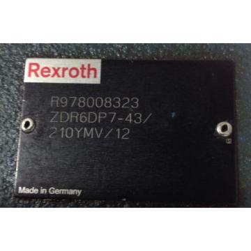 REXROTH PRESSURE REDUCING VALVE R978008323 / ZDR6DP7-43/210YMV/12 99088