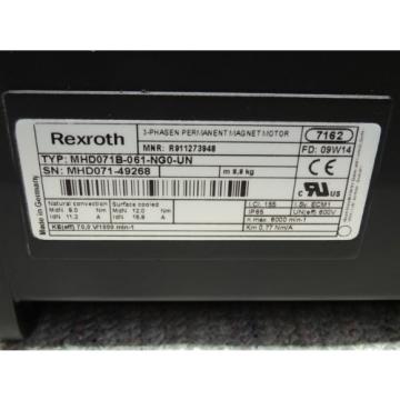 Rexroth MHD071B-061-NG0-UN DIGITAL AC SERVO MOTOR MHD071B Indramat R911273948