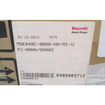 Rexroth MSK040C-0600-NN-M1-UP1-NNNN/SA002 Permanent Magnet Servo Motor NIB