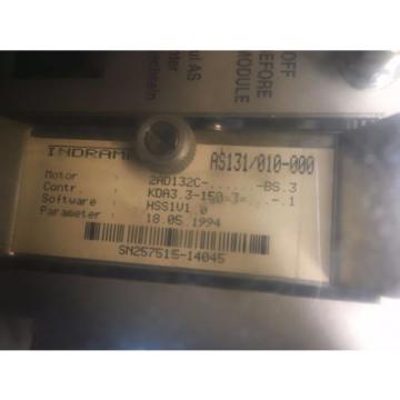 INDRAMAT Bosch Rexroth KDA 33-150-3-A00-W1 main spindle drive vfd AS131/010-000