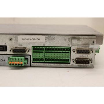 Rexroth DKC063-040-7-FW Servo Drive Controller no front cover