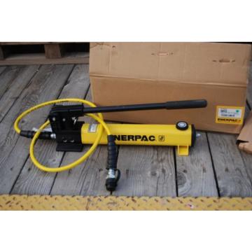 ENERPAC P-392 HYDRAULIC HAND PUMP 10,000PSI 2 SPEED  W/ 6&#039; HOSE &amp; COUPLER MINT!!
