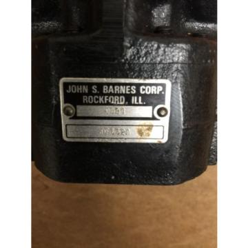 John S. Barnes Corp. 4394 Hydraulic Gear Pump. 4F652A.  Loc 45C
