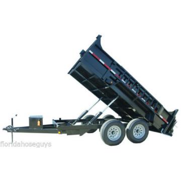 DUAL CYLINDER 6&#039; x 12&#039; Dump Trailer Kit with double acting KTI Pump