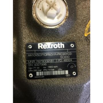 New Rexroth A10vso71 Hydraulic pump