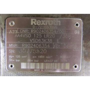 REXROTH R902406354 VG=125 CM³ AA4VS0 125 LR2G /30R-VSD63K38 E HYDRAULIC pumps