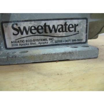 SWEETWATER AQUATIC ECO-SYSTEMS HIGH EFFICIENCY PUMP, USED 1/3 hp tested strong