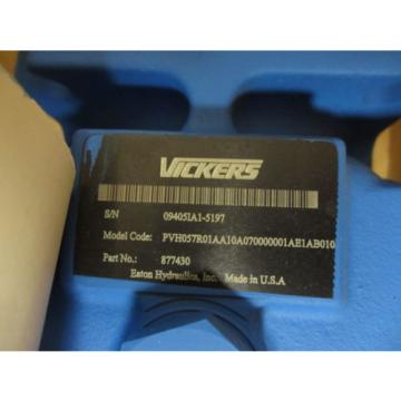 Vickers PVH057R01AA10A070000001AE-1AB010 Hydraulic Pump 877430 Eaton New Old Stk