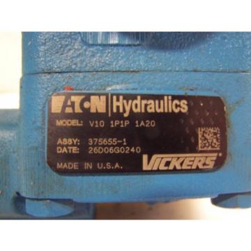 NEW VICKERS VANE HYDRAULIC PUMP V101P1P1A20  2500 PSI MAX 1&#034; INLET 1/2&#034; OUTLET