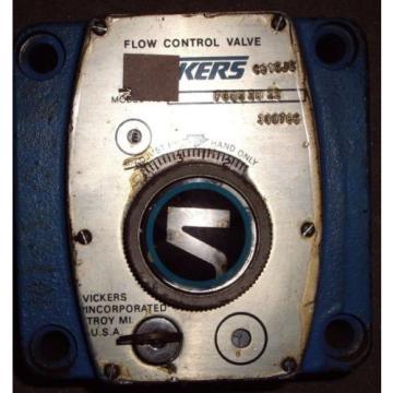 Vickers Hydraulic Flow Control , # FG032822 , (A7L)