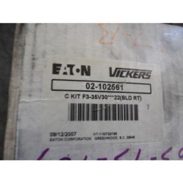 NEW EATON VICKERS CARTRIDGE KIT # 02-102561 KIT F3-35V30