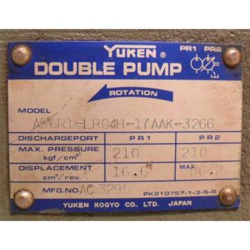 Yuken Double Pump  A56R1-LR04H-17AAK-3266  #322