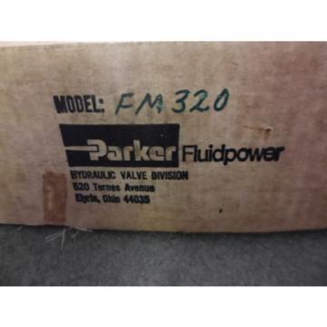 NIB Parker FluidPower Hydraulic Valve  Model FM320 AV Manatrol Division