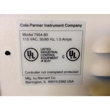 Cole Parmer MasterFlex L/S Dual Head 7554-80