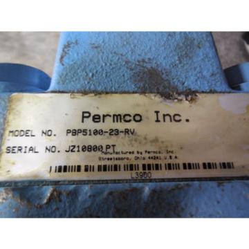 NEW PERMCO/ HYDROLEC HYDRAULIC PUMP # PBP5100-23-RV