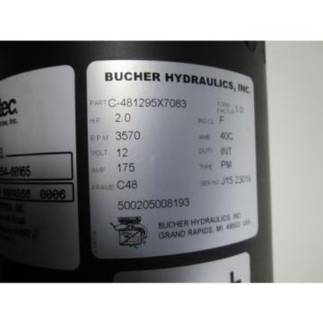 BUCHER HYDRAULIC MOTOR ASSEMBLY C-481295X7083 2HP NEW