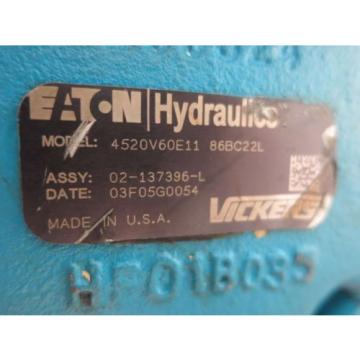 EATON VICKERS 4520V60E11 86BC22L HYDRAULIC VANE PUMP D519174