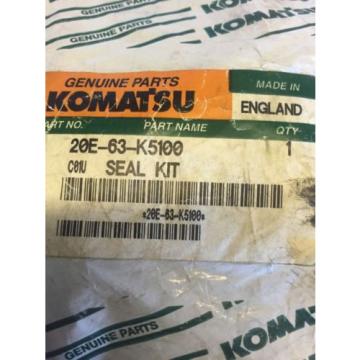 New OEM Genuine Komatsu PC Series Excavators Seal Kit 20E-63-K5100 Warranty!