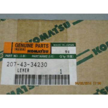 Komatsu 207-43-34230 Lever Genuine