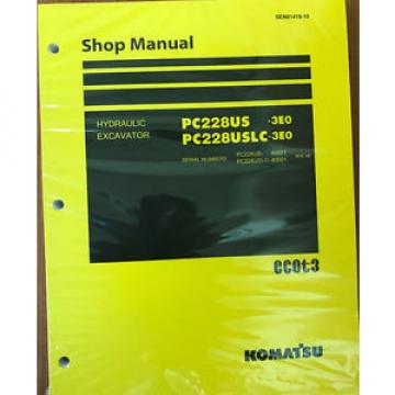 Komatsu PC228USLC-3E0, PC228US-3E0 Service Repair Printed Manual