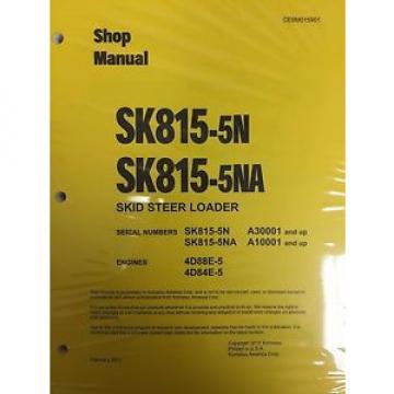 Komatsu Service SK815-5N SK815-5NA Turbo Manual SHOP SKID STEER