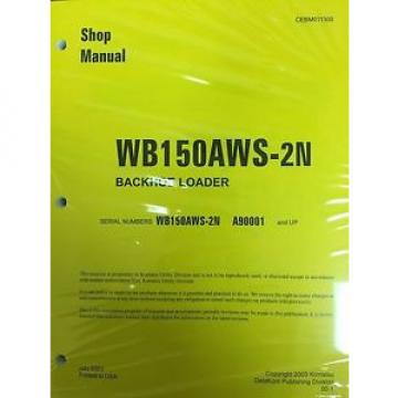 Komatsu Service WB150AWS-2N Backhoe Loader Shop Manual