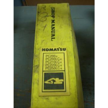 Komatsu Shop Manual PC200 PC200 PC210 PC220 PC250 Hydraulic Excavator