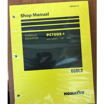 Komatsu Service PC78US-8 Shop Manual NEW 15001 AND UP